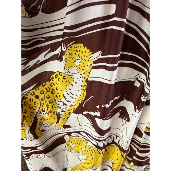 Anthropologie Whimsical Panther Maxi Dress M - Picture 13 of 16